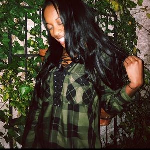 LONG SLEEVE TIE UP BLOUSE